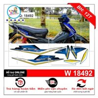 [SHIN DECAL] Tem xe wave  RSX đời đầu xanh đen