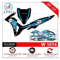 [SHIN DECAL] Tem xe wave RSX 2013 bull dog xanh đen