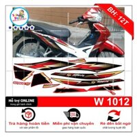 [SHIN DECAL] Tem xe wave S 110 mẫu zin đỏ đen