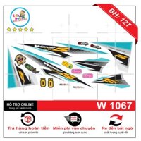 [SHIN DECAL] Tem xe wave S 110 2017 trắng xanh