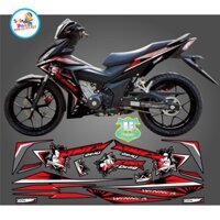 [SHIN DECAL] Tem xe winner king drag đỏ đen