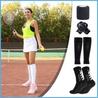 Shin Guard Set 4 Miếng đệm bóng đá bảo vệ Shin & Thiết bị tay áo Bánh răng bảo vệ bắp chân Chống va chạm Bóng đá huebasevn huebasevn