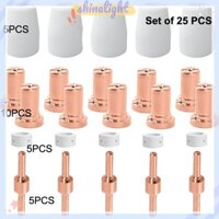 [Shinelight] 25 chiếc Điện cực và vòi phun đầu dài mở rộng cho máy cắt Plasma không khí PT-31LG-40 [MY]