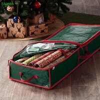 Shines christmas wrapping paper storage bag underbed xmas organizer with gift wrap accessory box, dual zips &amp; Tay cầm vn