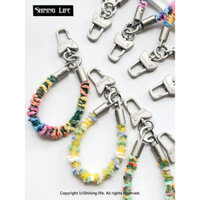 Shininglife Móc khóa nhồi bông gốc cho đầu thu, dây đeo điện thoại, dây đeo cổ tay ngắn cho máy ảnh CCD