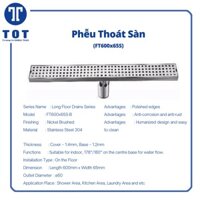 [SHIP 0Đ] Phễu Thoát Sàn Onimi FT600x65S Thiết Vệ Sinh Cao Cấp