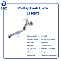 [SHIP 0Đ] Vòi Rửa Chén Lạnh Luxta L3108T3 Vòi Xoay 360 Độ Chất Liệu Sáng Bóng Chống Rỉ Sét