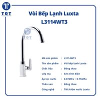 [SHIP 0Đ] Vòi Rửa Chén Lạnh Luxta L3114WT3 Vòi Xoay 360 Độ Chất Liệu Sáng Bóng Chống Rỉ Sét