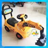 (SHIP HỎA TỐC 1H ) Xe cẩu máy xúc chòi chân có nhạc 2 trong 1 1388 Ccó Phát Nhạc cho bé --baby_thotay