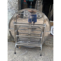 (Ship Hoả tốc) Bàn inox tròn 1m2 cao 75cm 12 người ngồi inox 100% giá tại xưởng sản xuất