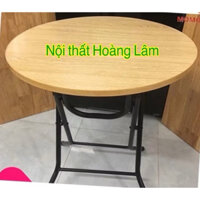 (Ship hỏa tốc) Bàn tròn gấp gọn mặt gỗ công nghiệp cao 50cm đủ cỡ