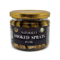 (Ship hỏa tốc) Cá Trích Hun Khói Ngâm Dầu, Naturally Smoked Sprats in Oil (250g)