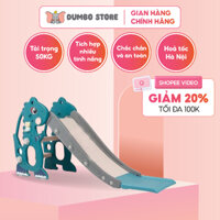 [Ship Hoả Tốc] Cầu trượt cho bé trong nhà hình khủng long,robot có gấu phát nhạc,bóng rổ mẫu 2023 DUMBO STORE