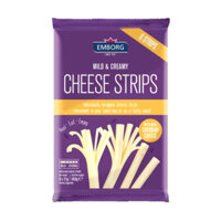 (Ship hỏa tốc) EMBORG - Phô Mai Que, Mild & Creamy Cheese Strips, Cheddar Cheese, 8 Que (168g)