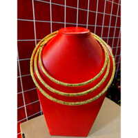 [Ship hỏa tốc Hà Nội] Kiềng mạ vàng 24k, Kiềng cưới cô dâu, Kiềng vàng cao cấp 3 size 16-18-20cm