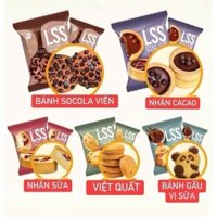 [Ship Hỏa Tốc HN] Set 1000gr BÁNH QUY BƠ SỮA SOCOLA LSS, Bánh Cookies Mix Trái Cây  ăn là nghiền
