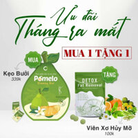 (Ship Hỏa Tốc) Kẹo Bưởi Pomelo Tặng Kèm Detox, Gói 10 Viên Giảm Cân Slimming Diet