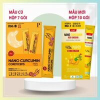 (Ship Hỏa Tốc) Nước Nghệ Hồng Sâm Nano Curcumin Hàn Quốc Full Hộp (10 Gói), Dạng Nước Nano CC247