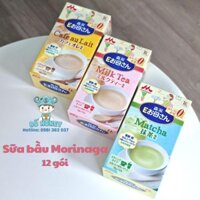[SHIP HỎA TỐC] Sữa bầu Morinaga dạng gói tiện lợi, Sữa cho bà bầu Nhật Bản đủ vị 12 gói x 18g (DATR 2023)