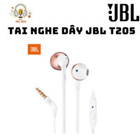 [SHIP HỎA TỐC] Tai Nghe Có Dây JBL T205 , Có Mic Đàm Thoại Âm Thanh Bass Sống Động , Dây Dẹp Chóng Rối