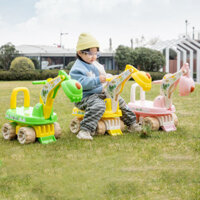 [Ship Hoả Tốc] Xe cẩu máy xúc chòi chân 1288 có nhạc 2 trong 1 cho bé mẫu mới chơi vận động DUMBO STORE