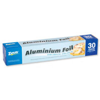 (Ship hỏa tốc) ZEUS - Giấy Bạc Nướng Thực Phẩm, Aluminium Foil, Extra Strength (30m x 30cm)