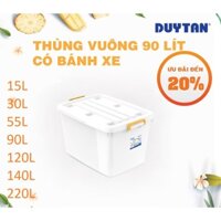 [SHIP NHANH 2H HCM] 🚀HOẢ TỐC 1H🚀 Thùng Nhựa Có Bánh Xe Duy Tân Các Cỡ 15L/30L/55L/90L/120L/140L