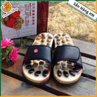 [Ship Nhanh] Dép massage bấm huyệt bàn chân Đá cuội (Đen 37-38) Giảm mệt mỏi căng thẳng【YouMiShop】