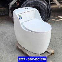 (SHIP NHANH-HỎA TỐC) Bồn cầu trứng, bệt trứng, bồn cầu một khối, bệt liền khối 9277TNA cầu hoàng gia