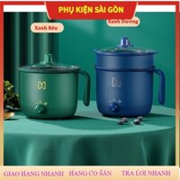 Ship nhanh Nồi điện đa năng Ca Nấu Mì Nấu Cơm Nấu lẩu Có Tay Cầm 1,8L - Nồi Lẩu Điện Mini Kèm Giá Hấp