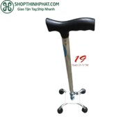 (ship rẻ) Gậy chống 4 chân người già Bayoka, gậy tập đi 4 chân inox/gậy inox 4 chân/batoong 4 chân.