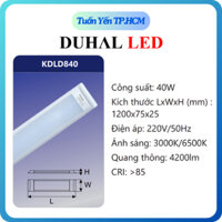 Ship thường - Đèn led bán nguyệt Mica Duhal KDLD840 1m2 ánh sáng trắng - vàng - trung tính hàng chính hãng - Tuấn Yến