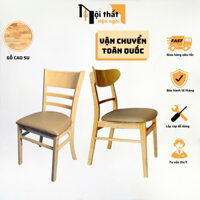 [SHIP TỈNH] Ghế gỗ cabin, ghế mặt trăng, ghế mango, song tiện bằng gỗ cao su tự nhiên, ghế quán ăn, ghế bàn học, decor