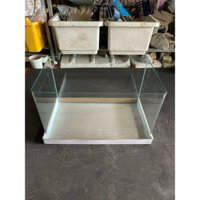 [SHIP TOÀN QUỐC] Hồ Cá D50xR27xC30,hồ cá thủy sinh bể cá mini để bàn kính 5 ly mài thủ công dán giấu keo