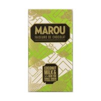 (Ship2h) Socola Vị Sữa Dừa, Ben Tre 55% Single Origin Vietnamese Chocolate, Coconut Milk (80g) - MAROU