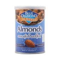 (ShipHỏaTốc) BLUE DIAMOND ALMONDS - Hạnh Nhân Rang Muối, Roasted Salted Almonds (130g)