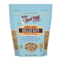 (ShipHỏaTốc) BOB'S RED MILL - Yến Mạch Nguyên Cám Cán Dày, Extra Thick Rolled Oat, Whole Grain, 32 oz (907g)