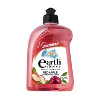 (ShipHỏaTốc) EARTH CHOICE - Nước Rửa Chén Đậm Đặc Hương Táo, Ultra Concentrate Dishwashing Liquid, Red Apple (500ml)