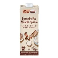 (ShipHỏaTốc) ECOMIL - Sữa Yến Mạch, Lúa Mì & Hạt Phỉ Hữu Cơ, Bio Spelt Rice Hazelnut Oat Drink (1L)