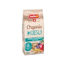 (ShipHỏaTốc) FAMILIA - Hỗn Hợp Ngũ Cốc Hữu Cơ Không Đường, Organic Muesli, Original, No Added Sugar (450g)