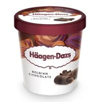 (ShipHỏaTốc) HAAGEN-DAZS - Kem Socola Bỉ, Belgian Chocolate Ice Cream (473ml)