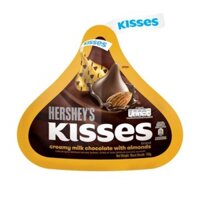 (ShipHỏaTốc) HERSHEY'S - Socola Kem Sữa Hạnh Nhân, Kisses, Creamy Milk Chocolate with Almonds (146g)