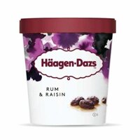 (ShipHỏaTốc) Kem Rượu Rum & Nho Khô, Rum Raisin Ice Cream (473ml)