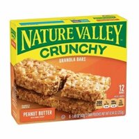 (ShipHỏaTốc) NATURE VALLEY - Thanh Ngũ Cốc Bơ Đậu Phộng, Crunchy Granola Bars, Peanut Butter, 12 Thanh, 8.94 oz (253g)