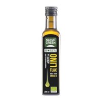 (ShipHỏaTốc) NATURGREEN - Dầu Hạt Lanh Hữu Cơ, Aceite De Lino, Bio Flax Oil (250ml)