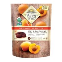 (ShipHỏaTốc) SUNNY FRUIT - Mơ Khô Hữu Cơ, Organic Dried Turkish Apricots, Soft & Succulent, 5 Gói, 8.8 oz (250g)