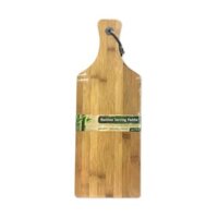 (ShipHỏaTốc) UNCLE BILLS - Khay Gỗ Đựng Đồ Ăn, Rectangular Bamboo Serving Paddle with Handle (44 x 16 x 1cm)