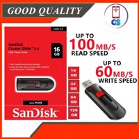 ♥Shipping Vận Chuyển + COD♥Sandisk Cruzer Glide USB Có Thể Thu Vào Ổ Đĩa Flash CZ600 USB3.0 (16GB/32GB/64GB/128GB)