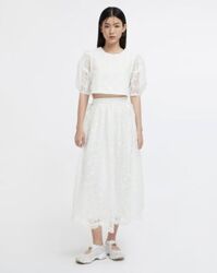 Shirley Lace Skirt - Pure White