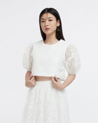 Shirley Lace Top - Pure White
